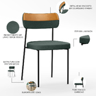 Kit 08 Cadeira Decorativa Estofada Para Sala De Jantar Melina