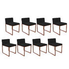 Kit 08 Cadeiraa De Jantar Escritório Recepção Lee Office Indu