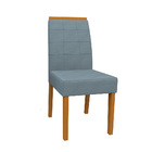 Kit 08 Cadeiras De Jantar Aline Animalle Azul Wd26 Pés Ypê -