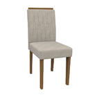 Kit 08 Cadeiras De Jantar Analu Animalle Marfim Wd25 Pés Imbu