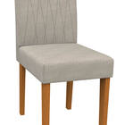 Kit 08 Cadeiras De Jantar Analu Animalle Marfim Wd25 Pés Ypê