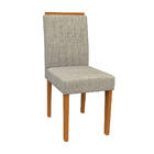 Kit 08 Cadeiras De Jantar Analu Veludo Linho Tl13 Pés Ypê - D