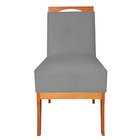 Kit 08 Cadeiras De Jantar Antonela Base De Madeira Suede Graf