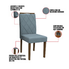 Kit 08 Cadeiras De Jantar Cecília Animalle Azul Wd26 Pés Amên