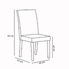 Kit 08 Cadeiras De Jantar Eva Veludo Vanilla E Madeira Castan