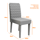 Kit 08 Cadeiras De Jantar Jasmin Veludo Preto Vl07 Pés Imbuia