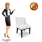 Kit 08 Cadeiras De Jantar Liz Corano Branco Base Fixa Madeira