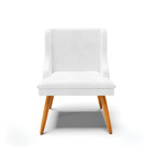 Kit 08 Cadeiras De Jantar Liz Corano Branco Pés Palito Castan