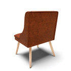 Kit 08 Cadeiras De Jantar Liz Corano Nozes Pés Palito Natural