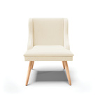 Kit 08 Cadeiras De Jantar Liz Linho Palha A32 Pés Palito Natu