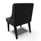 Kit 08 Cadeiras De Jantar Liz Suede Base Fixa Madeira Preto D