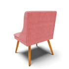 Kit 08 Cadeiras De Jantar Liz Suede Pes Palito Castanho D03 -