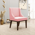 Kit 08 Cadeiras De Jantar Liz Suede Rosa Bebê Base Fixa Madei