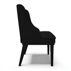 Kit 08 Cadeiras De Jantar Liz Veludo Luxo Base Fixa Madeira P