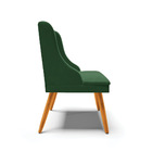 Kit 08 Cadeiras De Jantar Liz Veludo Verde Esmeralda Pés Pali