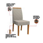 Kit 08 Cadeiras De Jantar Mayte Animalle Marfim Wd25 Pés Ypê