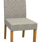 Kit 08 Cadeiras De Jantar Nayla Veludo Linho Tl13 Pés Ypê - D