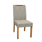 Kit 08 Cadeiras De Jantar Nayla Veludo Linho Tl13 Pés Ypê - D