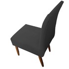 Kit 08 Cadeiras De Jantar Sevilha Pés Palito Suede Grafite -