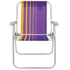 Kit 08 Cadeiras De Praia Tramontina Samoa Alta Em Alumínio Co