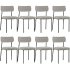 Kit 08 Cadeiras Decorativa Estofada Para Sala De Jantar Melin