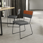 Kit 08 Cadeiras Decorativas Allana L02 Faixa Couríssimo Camel