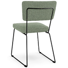 Kit 08 Cadeiras Decorativas Estofada Base De Aço Allana L02 B