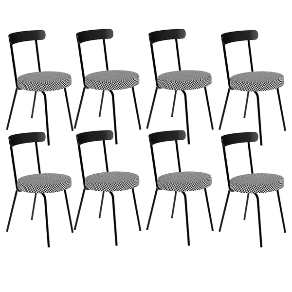 Kit 08 Cadeiras Decorativas Estofada Para Sala De Jantar Haia