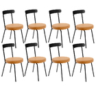 Kit 08 Cadeiras Decorativas Estofada Para Sala De Jantar Haia