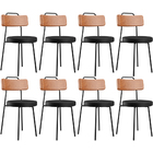 Kit 08 Cadeiras Decorativas Estofada Para Sala Jantar Barcelo