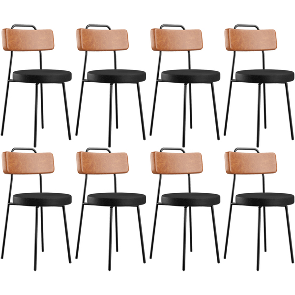 Kit 08 Cadeiras Decorativas Estofada Para Sala Jantar Barcelo