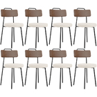 Kit 08 Cadeiras Decorativas Estofada Sala Jantar Barcelona L0