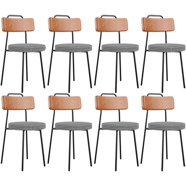 Kit 08 Cadeiras Decorativas Estofada Sala Jantar Barcelona L0