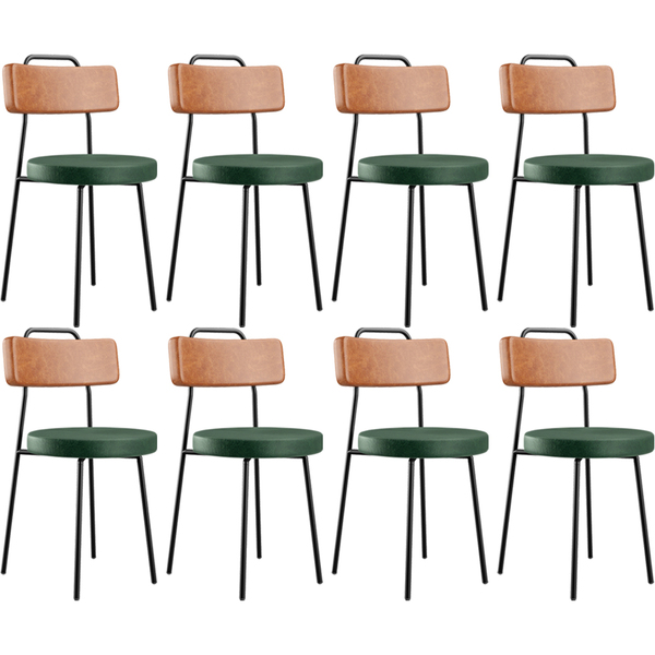 Kit 08 Cadeiras Decorativas Estofada Sala Jantar Barcelona L0