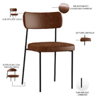 Kit 08 Cadeiras Decorativas Estofadas Para Sala De Jantar Mel