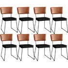 Kit 08 Cadeiras Decorativas Sala De Jantar Allana L02 Couríss