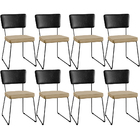 Kit 08 Cadeiras Decorativas Sala Jantar Allana L02 Couríssimo