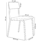 Kit 08 Cadeiras Estofada Para Sala De Jantar Sense Preto C01