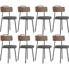 Kit 08 Cadeiras Estofada Sala De Jantar Barcelona L02 Couríss