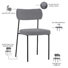 Kit 08 Cadeiras Estofadas Para Sala De Jantar Melina L02 Sued