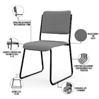 Kit 08 Cadeiras Hoteleira Auditório Empilhável Inter L02 Fact