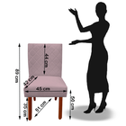 Kit 08 Cadeiras Jantar Barcelona Pés Palito Sued Rosa Bebê D'