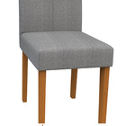 Kit 08 Cadeiras Júlia Linho Cinza Ln02 Pés Ypê - D'rossi