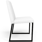 Kit 08 Cadeiras Para Sala De Jantar Base Aço Industrial Preto