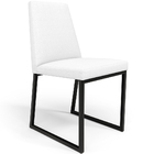 Kit 08 Cadeiras Para Sala De Jantar Base Aço Industrial Preto