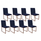 Kit 08 Cadeiras Para Sala De Jantar Escritório Office Stan In