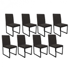 Kit 08 Cadeiras Para Sala De Jantar Escritório Office Stan In