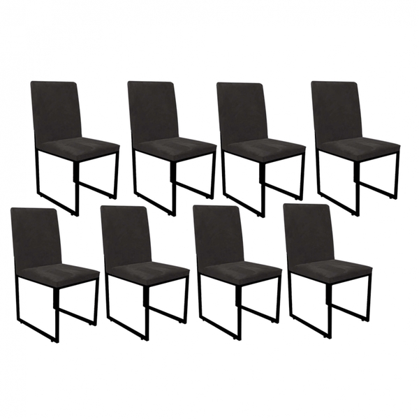 Kit 08 Cadeiras Para Sala De Jantar Escritório Office Stan In