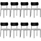 Kit 08 Cadeiras Para Sala De Jantar Melina L02 Couríssimo Pre