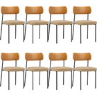 Kit 08 Cadeiras Para Sala De Jantar Melina L02 Couríssimo Whi